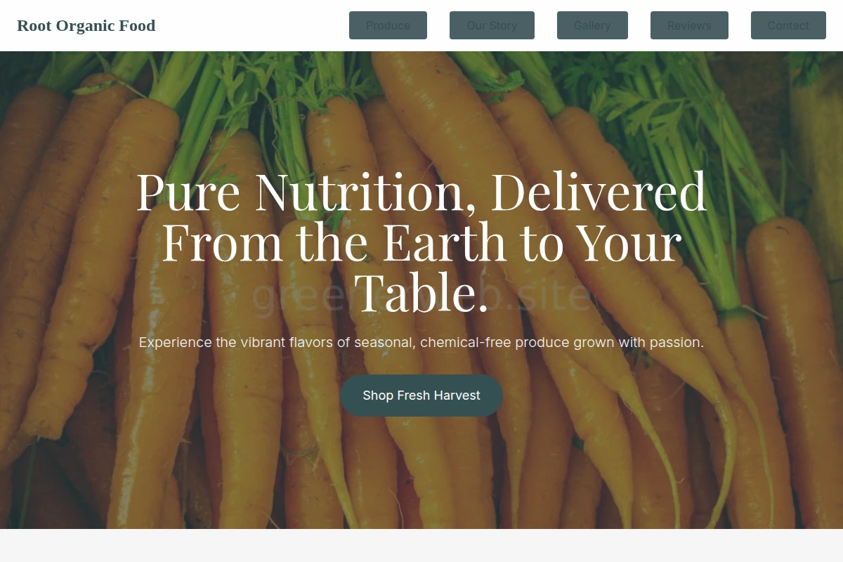 Root Organic Food