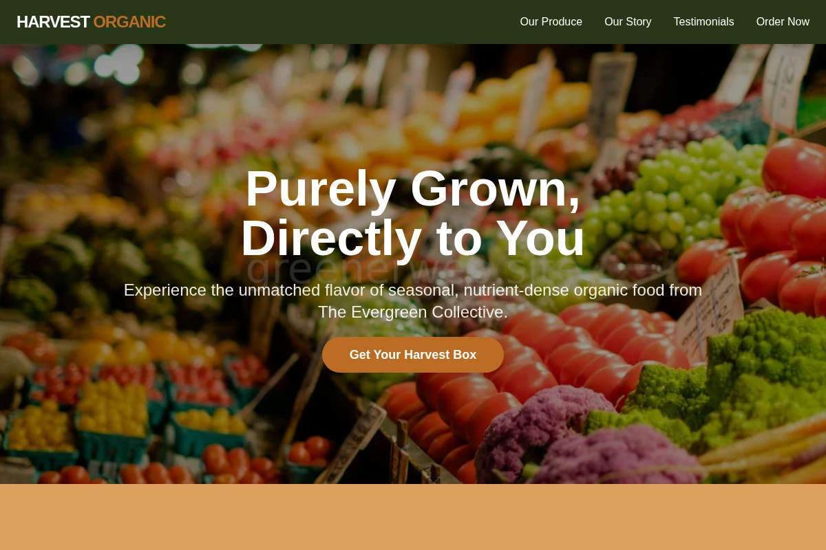 Harvest Organic Food