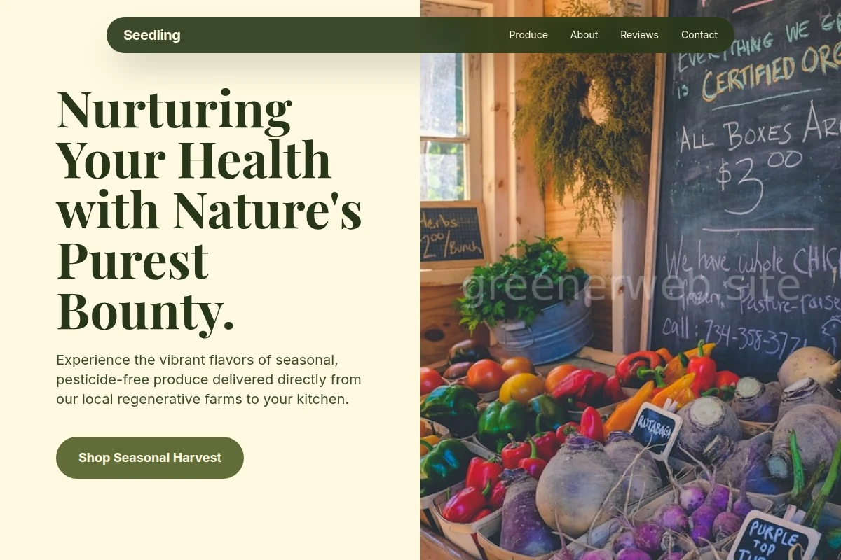 Seedling Organic Food